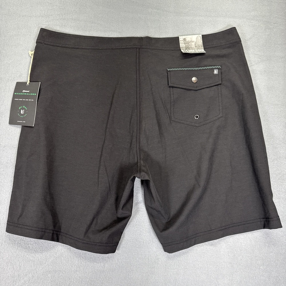 Linksoul Shorts Mens‎ 40 Black Boardwalker Boardshorts Golf Swim LS6113